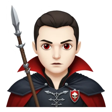 vampire guard with spear sticker