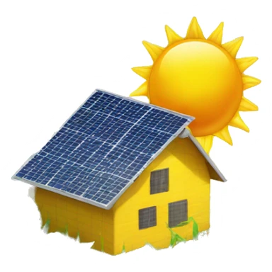 solar panel on a corn field sticker