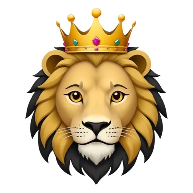 king lion head svg, flat colors, black and white sticker
