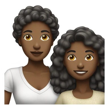 Mãe negra com filho branco  sticker