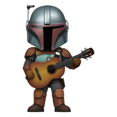 Mandolorian crying sticker