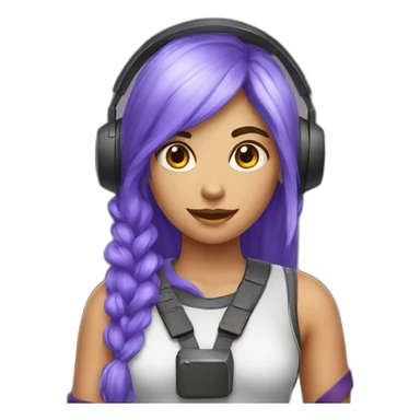 girl gamer sticker