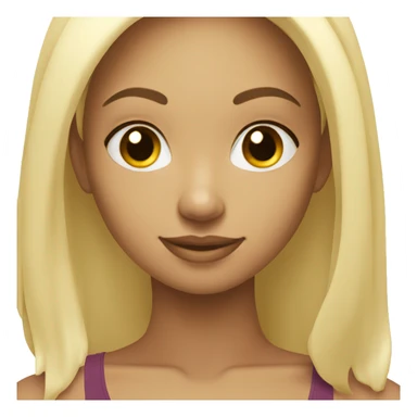 yoga girl blonde  sticker