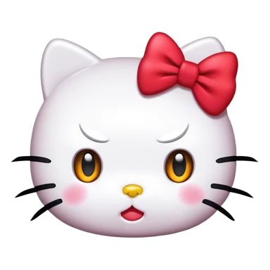 Hello-kitty hello-kitty mad red bow sticker