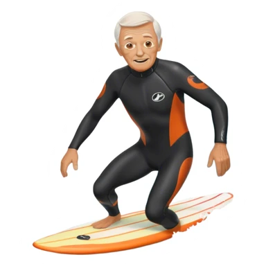 Am 86 year old man surfing a tsunami sticker