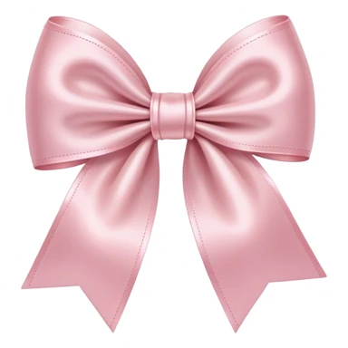 Moño rosado claro sticker