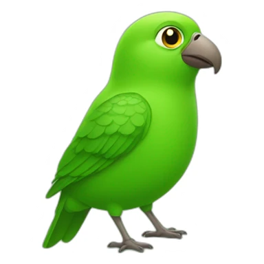Duolingo bird super fat green sticker