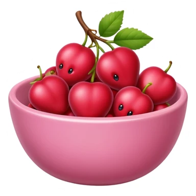 berry in pink bowl sticker