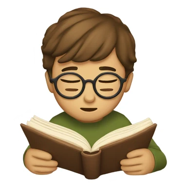Cute reading sticker