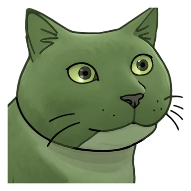 A farting cat sticker