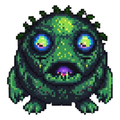 Blob monster with one eye sticker