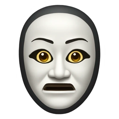 noh mask emoji sticker