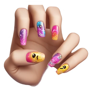 Beautiful fingernails sticker