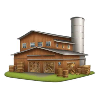 modern lumber factory sticker