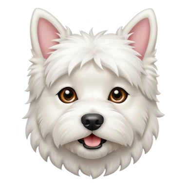 adorable west highland terrier dog sticker