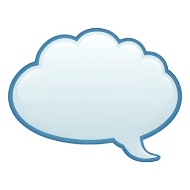 empty comic thought bubble, outlined, classic cartoon style, no face sticker