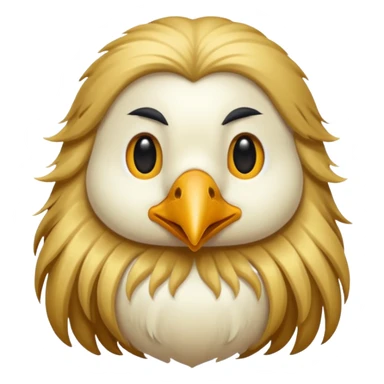  long haired bird sticker