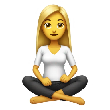 femme assise avec un chat en position bizarre  sticker