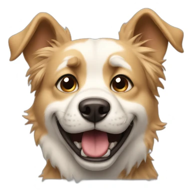 Hysterical dog sticker