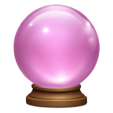 Light pink magic crystal ball Halloween  sticker