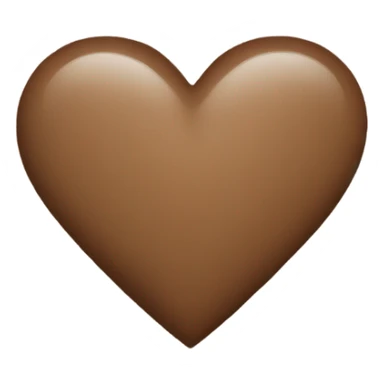 little brown heart sticker