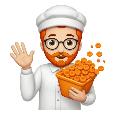 Jewish guy with Cheeto dust sticker