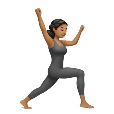Latina girl doing Pilates sticker