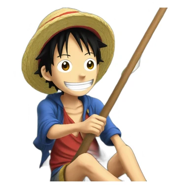 Luffy in the boat sticker