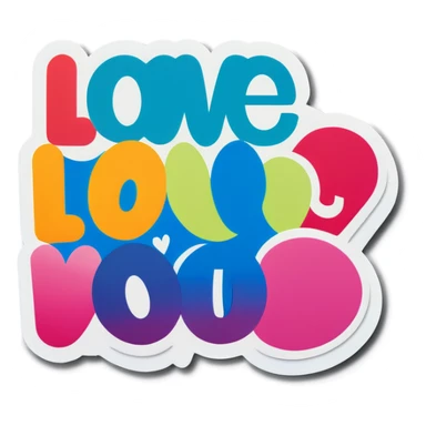 Love You sticker