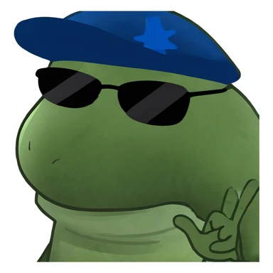 Happy face wearing Chan sticker