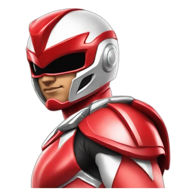 Power Ranger red sticker