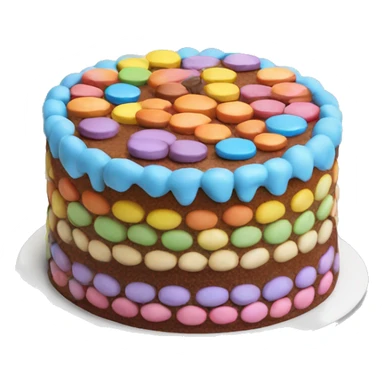 Smarties cake sticker