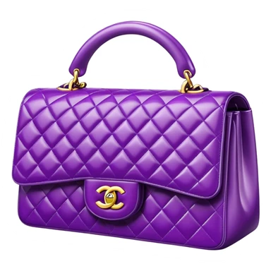 Purple Chanel handbag  sticker