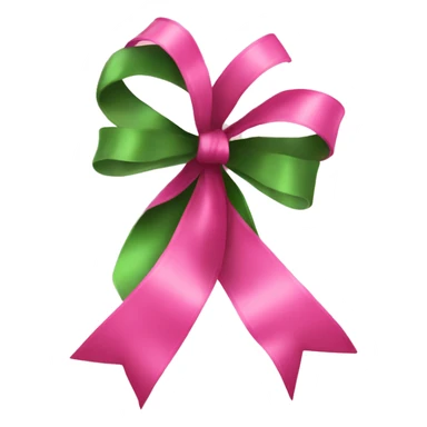 Pink Christmas ribbon sticker