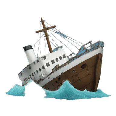 Sinking ship sticker