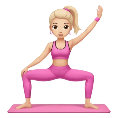 Pilates pink sticker