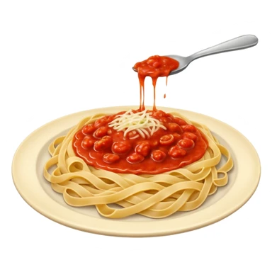 Pasta on a plate sticker
