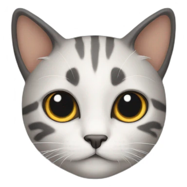 cat with black cap hair sticker