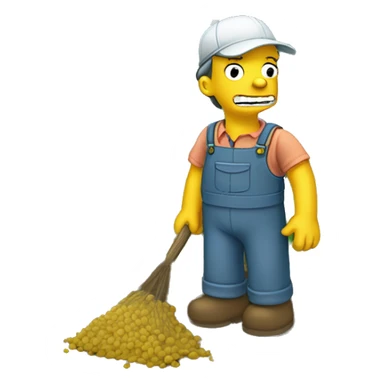 karakter simpsons sower sticker