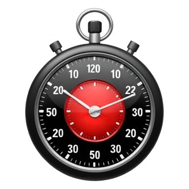 black stopwatch  sticker