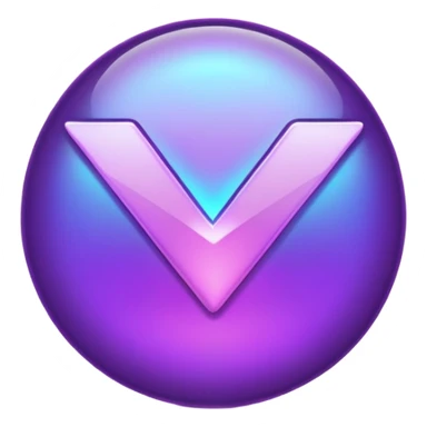holographic purple checkmark sticker
