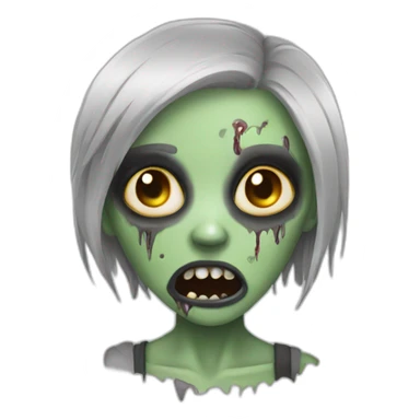 pretty zombie sticker