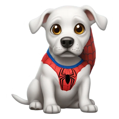 Dog as spider man sticker