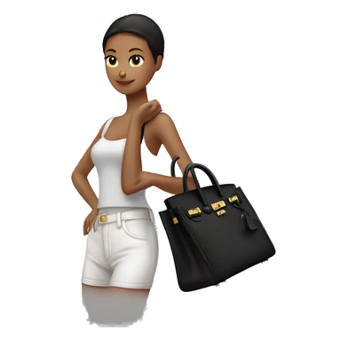 Birkin bag black sticker