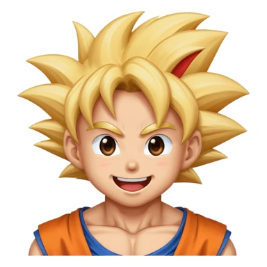 Goku send a kiss sticker