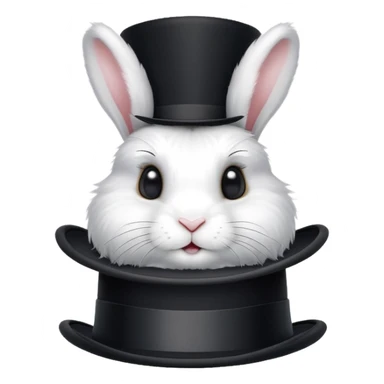 rabbit out of a hat sticker