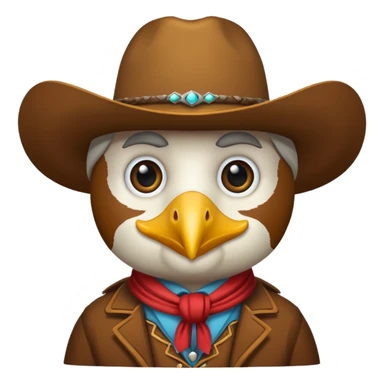 A wild western parler madem sticker