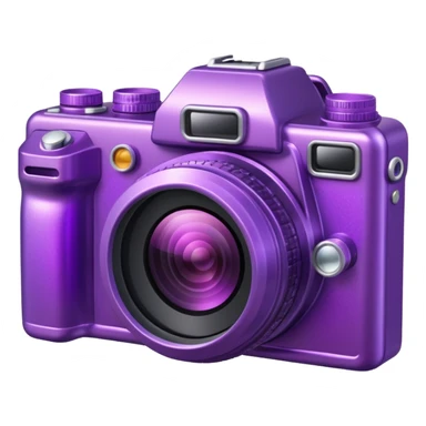 Glitter Hot Camera Purple sticker