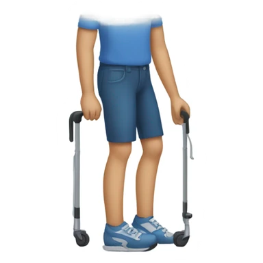 handicapped leg sticker