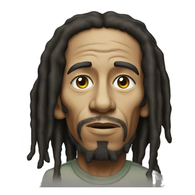 Sad Bob Marley sticker